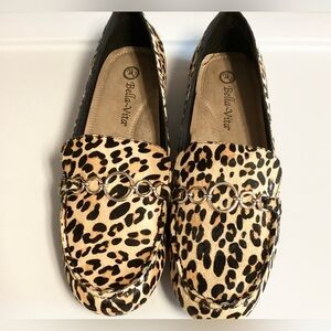 Bella Vita Woman’s Leopard Print Loafer Size 7.5 New
